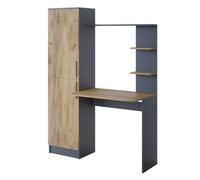 Vicco Bureau Tessa, Anthracite/chêne doré, 122.9x52cm