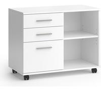 Vicco Caisson à roulettes Delf, 80 x 40 cm avec 3 tiroirs, Blanc