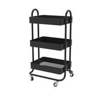 Vicco Caisson à roulettes Tron, Noir, 45.9x78.7cm, avec roulettes pour Une Utilisation Flexible et des déplacements faciles