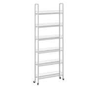 Vicco caisson mobile "Rolivo", Blanc 58 x 15 cm | avec 6 compartiments, positionnable de manière flexible sur roulettes pour espaces restreints