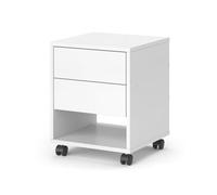 Vicco Caisson Roulant Jons, Blanc, 37 x 37 cm avec 2 tiroirs