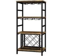 Vicco casier à vin Vela, Chêne rustique, 50x100cm avec porte-verre Chêne rustique G