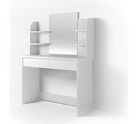 Vicco Charlotte coiffeuse, 108 cm avec miroir, blanc