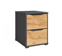 Vicco Chevet Ruben, Chêne de Force doré, 40.2x53.6cm avec tiroirs, Convient comme Table de Chevet pour Lits boxspring