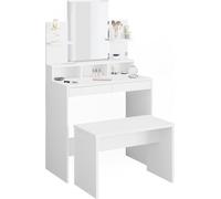 Vicco coiffeuse Ania, 80 cm avec banc, Blanc