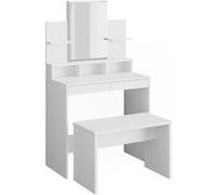 Vicco Coiffeuse Ania, Blanc, 80cm avec banc Blanc G