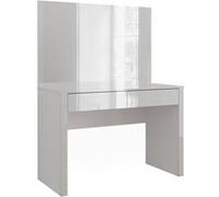 Vicco Coiffeuse Annabelle, blanc brillant/blanc, 110cm avec miroir blanc brillant/blanc G