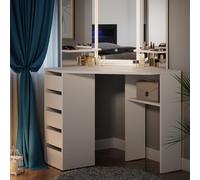 Vicco Coiffeuse Arielle, Blanc, 110 cm avec Miroir LED