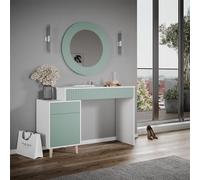 Vicco Coiffeuse Arles, Vert/Blanc, 120 cm