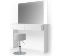 Vicco coiffeuse Azur, 120 cm avec tabouret, Blanc