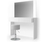 Vicco Coiffeuse Azur, Blanc, 120cm avec tabouret Blanc G