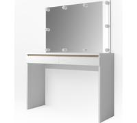 Vicco Coiffeuse Emma, Blanc, 120 cm avec éclairage LED
