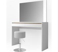 Vicco coiffeuse Emma, 120 cm avec tabouret, Blanc