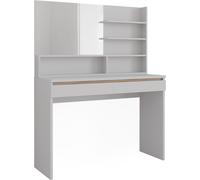 Vicco Coiffeuse Emma, 120cm avec étagère miroir, Blanc