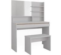 Vicco Coiffeuse Emma, Blanc, 120cm avec banc Blanc G