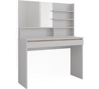 Vicco Coiffeuse Emma, Blanc, 120cm avec étagère miroir Blanc G