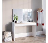 Vicco Coiffeuse Emma, Blanc, 120cm sans Miroir, Beaucoup d’Espace sur et sous Le Plateau pour Les Petits Objets