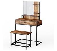 Coiffeuse Vicco Fyrk, table de maquillage, commode de maquillage, châssis métallique