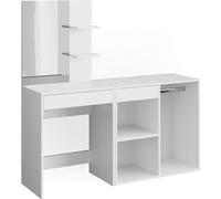 Vicco coiffeuse Isabelle, 140 cm avec armoire, Blanc