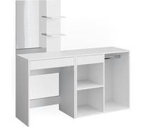 Vicco Coiffeuse Isabelle, Blanc, 60cm avec armoire Blanc G