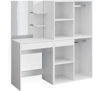 Vicco Coiffeuse Isabelle, Blanc, 60cm avec armoires Blanc G