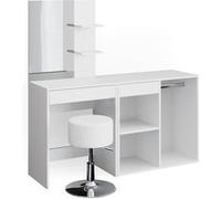 Vicco Coiffeuse Isabelle, Blanc, 60cm avec tabouret Blanc G