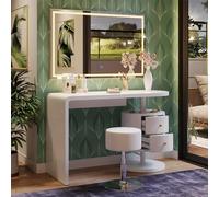 Vicco Coiffeuse Lara, Blanc, 120cm
