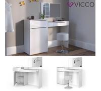 Vicco coiffeuse Little Lilli blanc brillant avec tabouret