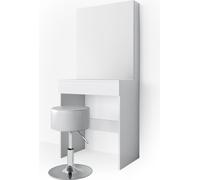 Vicco coiffeuse Melle, 68 cm avec tabouret, Blanc