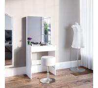 Vicco Coiffeuse Melle, Blanc, 68cm, Coiffeuse compacte - idéale pour Les Petits espaces ou Les Coins