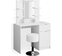 Vicco coiffeuse Ruben Little, 100 cm avec tabouret, Blanc