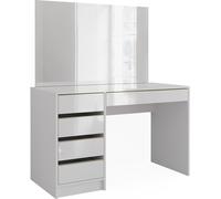 Vicco coiffeuse Sherry, 120 cm avec miroir, Blanc