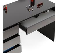 Vicco Coiffeuse Sherry, Anthracite, 120cm, 5 tiroirs pour différents Besoins de Rangement