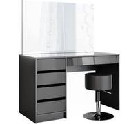 Vicco Coiffeuse Sherry, Anthracite, 120cm avec tabouret Anthracite G