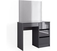 Vicco Coiffeuse Sherry, Anthracite, 90cm avec miroir Anthracite G