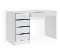 Vicco Coiffeuse Sherry, Blanc Haute brillance, 120 cm sans miroir