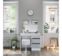 Vicco Coiffeuse Sherry, Blanc, 90cm