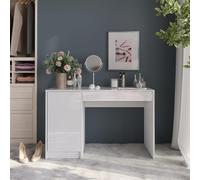 Vicco Coiffeuse Sherry, Blanc/Blanc Brillant, 119.8cm