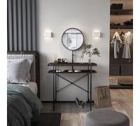 Vicco Coiffeuse Skip, Noir, 80 cm avec Miroir