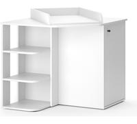 Vicco commode à langer Kristian, 85 x 86.2 cm avec porte et compartiments ouverts, Blanc