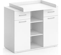 Vicco Commode à Langer Leonie, Blanc, 113 x 100 cm