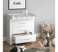 Vicco Commode à Langer Miro, Blanc, 86.6x86.5cm