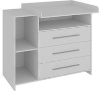 Vicco commode à langer Paula, 110 x 93.5 cm avec plan à langer, Blanc/Blanc
