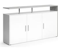 Vicco Commode Amato, Blanc/Béton, 160 x 91.6 cm