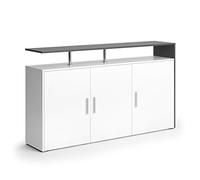Vicco Commode Amato, Blanc/Anthracite, 35x91.6cm