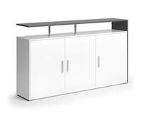 Vicco Commode Amato, blanc/anthracite, 35x91.6cm blanc/anthracite G