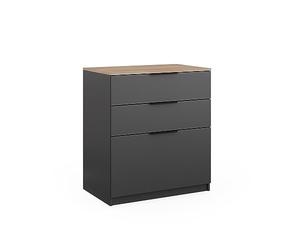 Vicco Commode avec tiroirs Betti, Anthracite/Sonoma, 50x90cm