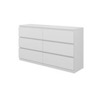 Vicco Commode avec tiroirs Calisto, Blanc, 39x78.5cm, pour Le Rangement de vêtements et d’Objets du Quotidien