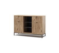 Vicco Commode avec tiroirs Eliza, Chêne Viking, 120x81.2cm avec 2 tiroirs et 2 Portes