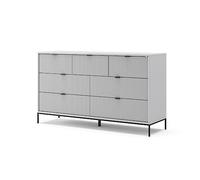 Vicco Commode avec tiroirs Eliza, Gris, 140 x 81 cm